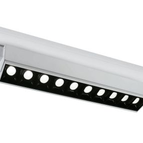 ONE Light Adjustable LED Linear Track Light - Stromschienenstrahler - 3-Phasen-Schienensystem - 58 x 6 x 8 cm - 10 x 5W LED inkl. - weiß - warmweiße Lichtfarbe