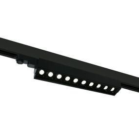 ONE Light Adjustable LED Linear Track Light - Stromschienenstrahler - 3-Phasen-Schienensystem - 58 x 6 x 8 cm - 10 x 5W LED inkl. - schwarz - weiße Lichtfarbe