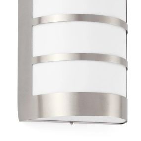 Faro Cela - Wandleuchte mit 3facher Unterteilung - 16 x 8,5 x 22 cm - IP54 - Edelstahl mattiert