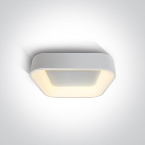 ONE Light LED Dekorative Plafo Square - Deckenleuchte - 45 x 45 x 11 cm - TRIAC - 38W LED inkl. - weiß - einstellbare Lichtfarbe