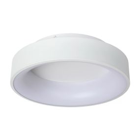 Lucide Mirage - Deckenleuchte - Ø 38 x 11,5 cm - 22W dimmbare LED inkl - weiß