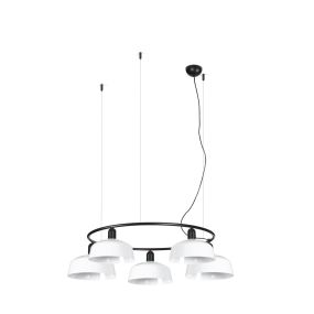 Faro Tatawin M - Pendelleuchte - Ø 96,6 x 100 x 210 cm - schwarz satiniert und weiß glänzend