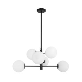 Nova Luce Impero - Pendelleuchte - Ø 70 x 120 cm - schwarz und weiß