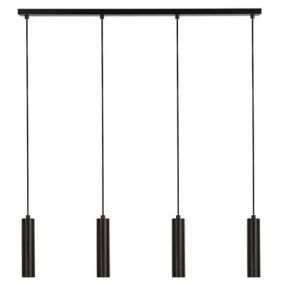 Searchlight Dulwich - Pendelleuchte 4L - 6 x 80 x 120 cm - schwarz