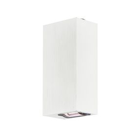 VK Lighting Spathi - Außenwandleuchte - 4 x 7 x 12 cm - 6W LED inkl. - IP54 - weiß