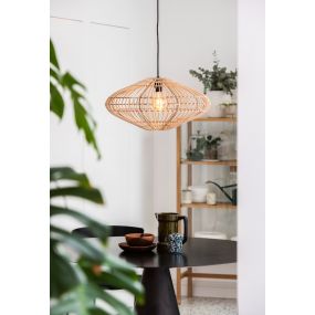 Lucide Magali - Hängeleuchte - Ø 56 x 160 cm - hellbraun