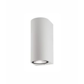 Nova Luce Nero - Außenwandleuchte - 7 x 8 x 15 cm - IP54 - weiß