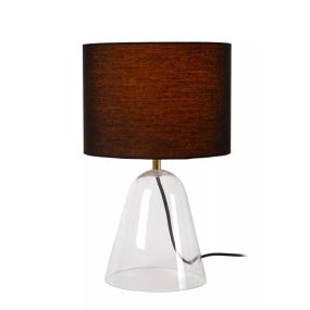Lucide Campana - Tischleuchte - Ø 25 x 36,5 cm - schwarz und transparent