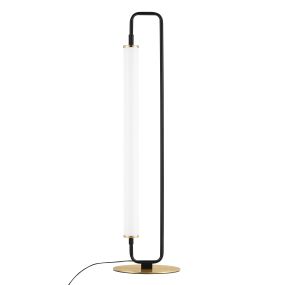 Nova Luce Wetro - Tischleuchte - 18 x 67,5 cm - 20W LED inkl. - matt schwarz und gold