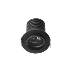 Nova Luce Tif - Einbaustrahler - Ø 60 mm, Ø 52 mm Einbaugröße - inkl. 2W LED - sandschwarz