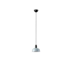 Faro Tatawin S - Pendelleuchte - Ø 18,4 x 208,1 cm - schwarz satiniert und grau-blau glänzend