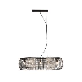Searchlight Cage - Pendelleuchte - 77 x 30 x 150 cm - mattschwarz