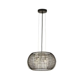 Searchlight Cage - Pendelleuchte - Ø 35 x 150 cm - mattschwarz