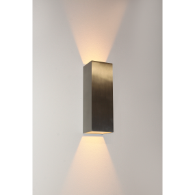 Artdelight Vegas - Außenwandleuchte - 8 x 8 x 25 cm - 2 x 4W dimmbare LED inkl. - IP65 - Aluminium