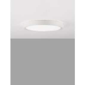 Nova Luce Dixie CCT - deckenleuchte - Ø 22 x 2,5 cm - 18W LED inkl. - sand weiß