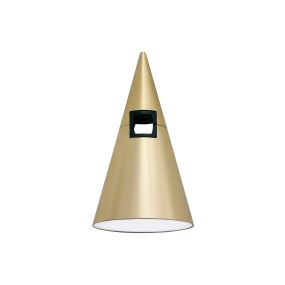 Nova Luce Cono - Lichtpunkt Magnetschienensystem - Ø 6 x 10,6 cm - 5W LED inkl. - Messing satiniert