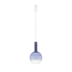Nova Luce Nostos - Hängelampe - Ø 25 x 170 cm - 6W dimmbar LED inkl. - blau und gold