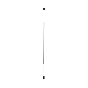 Nova Luce Elettra - Hänge-/Stehleuchte - Ø 7 x 300 cm - 20W LED inkl. - Sand schwarz
