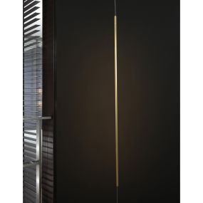 Nova Luce Elettra - Hänge-/Stehleuchte - Ø 7 x 300 cm - 20W LED inkl. - Messing gold