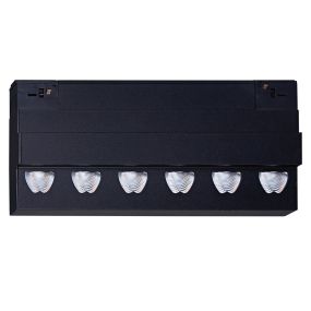 VK Lighting Kona - Magnetisches Schienensystem - Schienenstrahler - 30 x 2,4 x 12,3 cm - 18W dimmbar LED inkl. - schwarz