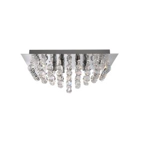 Searchlight Hanna - Deckenleuchte - 34 x 34 x 17 cm - Chrom