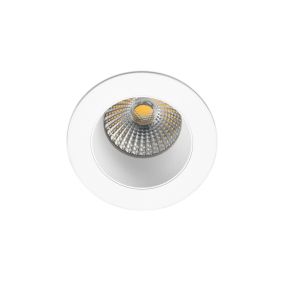 Faro Clear - Einbaustrahler - Ø 70 mm, Ø 60 mm Einbaugröße - 7W dimmbare LED inkl. - IP65 - matt weiß