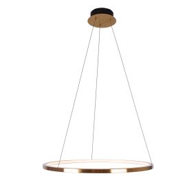 Maxlight Queen - Hängeleuchte - Ø 70 x 150 cm - 23W LED inkl - gebürstetes Gold