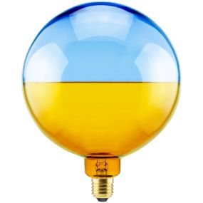 Segula LED-Lampe - 2Tone - Ø 18,8 x 24,5 cm - E27 - 6W dimmbar - 1900K - amber und blau