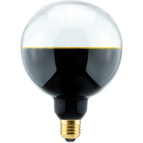 Segula LED-Lampe - 2Tone Globe - Ø 12,7 x 18 cm - E27 - 5W dimmbar - 1900K - schwarz und transparent