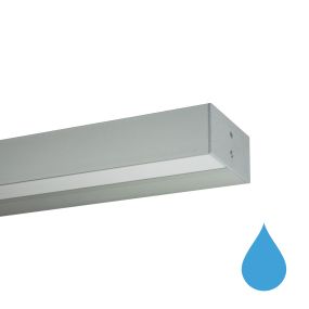 Leuchtenkönig Wall Line - Wandleuchte - Profil 3,3 x 7 cm - 19,2W LED pro Meter - alu - LED-Strip und Treiber IP65