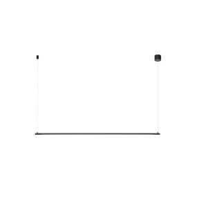 Nova Luce Elettra - Pendelleuchte - 120 x 7 x 150 cm - 20W LED inkl. - Sand schwarz
