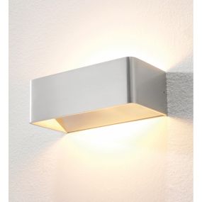 Artdelight Mainz - Wandleuchte - 20 x 10 x 7 cm - 2 x 3W dimmbare LED inkl - gebürstetes Aluminium