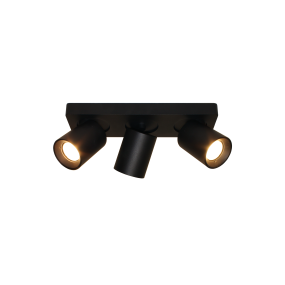 Artdelight Megano - Aufbaustrahler 3L - 30 x 10 x 11,5 cm - schwarz