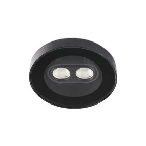 Faro Tras - Bodenstrahler für den Außenbereich mit schwenkbarem Lichtkegel - Ø 9,2 x 5,6 cm - 4W LED inkl. - IP67 - schwarz