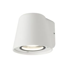 VK Lighting Teichos - Außenwandleuchte - 10 x 11 x 9 cm - IP54 - weiß