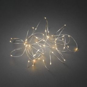 Konstsmide Weihnachtsbeleuchtung - Lichterketten - 14,9 m - 100 LEDs - silber