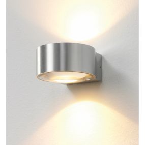 Artdelight Hudson - Außenwandleuchte - 10,5 x 11,8 x 6,5 cm - 2 x 4W dimmbare LED inkl. - IP54 - Aluminium