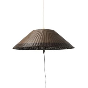 Faro Saigon - tragbare Lampe mit Stecker - Ø 35 x 30,5 cm - IP65 - braun