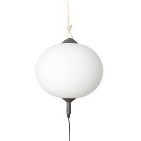 Faro Saigon - tragbare Lampe mit Stecker - Ø 45 x 45 cm - IP65 - matt weiß