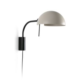 Faro Dominica - Wandleuchte mit Schalter - 32,9 x 25 x 50,2 cm - mattschwarz und beige
