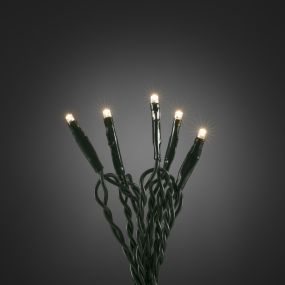 Konstsmide Weihnachtsbeleuchtung - Micro LED Lichterkette - 693cm - 50 Stück - dunkelgrün