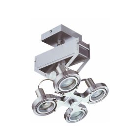 Artdelight Koln - Aufbaustrahler 4L - 22 x 18 x 28 cm - 4 x 5W dimmbare LED inkl - Aluminium