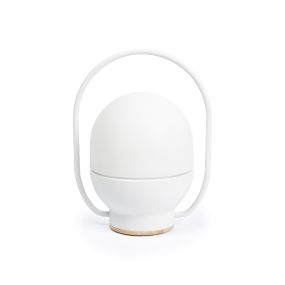 Faro Take Away - tragbare Lampe - Ø 11,8 x 20 cm - 1,5W LED inkl. - matt weiß