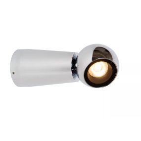 Lucide Ipsos - Außenwandleuchte - Ø 6 x 15 cm - 6W LED inkl - IP54 - Chrom