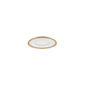 Nova Luce Figin - Deckenleuchte mit Fernbedienung - Ø 50 x 6,5 cm - 40W dimmbar LED inkl. - Sandgold