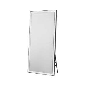 Nova Luce Adon - Spiegel mit Beleuchtung - 75 x 150 x 4 cm - 42W LED inkl. - IP44 - sand schwarz und weiß