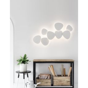 Nova Luce Cronus - Wandleuchte - 16,5 x 8 x 18 cm - 10W LED inkl. - weiß