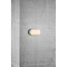 Nordlux Cuba Energy - Außenwandleuchte - 20,5 x 4,3 x 10 cm - 6,5W LED inkl. - IP54 - weiß und opalweiß