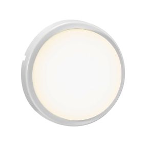 Nordlux Cuba Energy - Außenwandleuchte - Ø 17,5 x 4,3 cm - 6,5W LED inkl. - IP54 - weiß und opalweiß