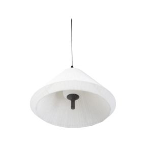 Faro Saigon - Hängeleuchte Kegelkappe - Ø 67 x 38 cm - IP65 - matt weiß